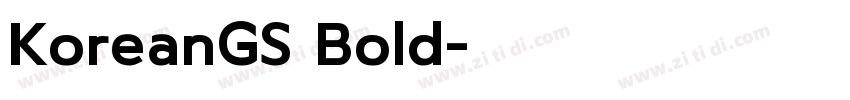 KoreanGS Bold字体转换